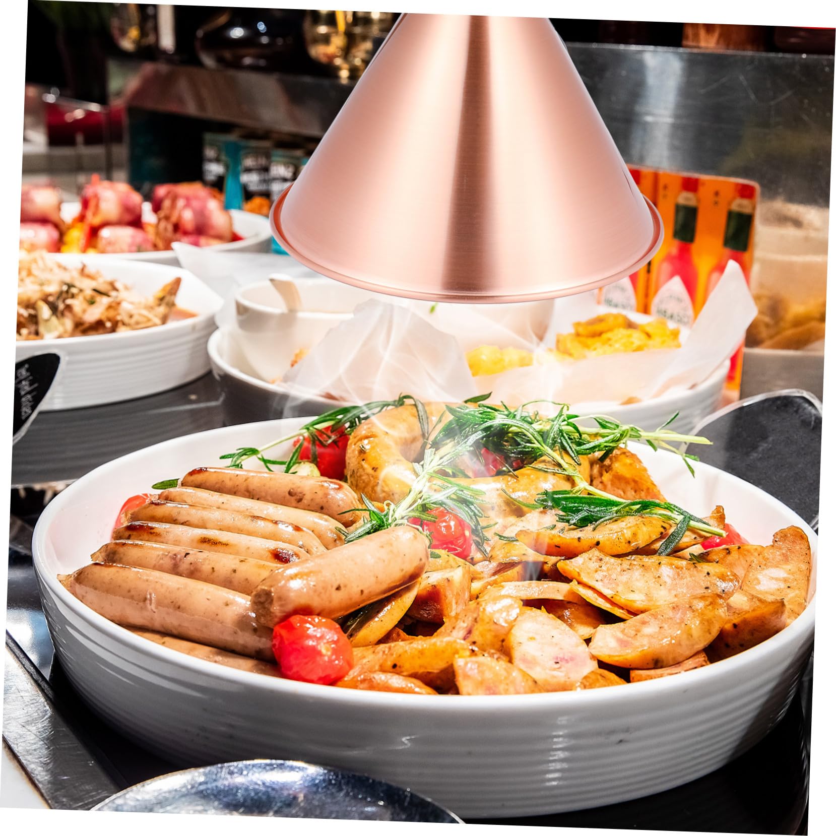 1 Pc Lampada scaldavivande Piano scalda Pizza Lampada riscaldante per rettili Lampadina Lampada a Sospensione per scaldavivande Luce del Cibo dell'hotel Il Riscaldamento Stufa