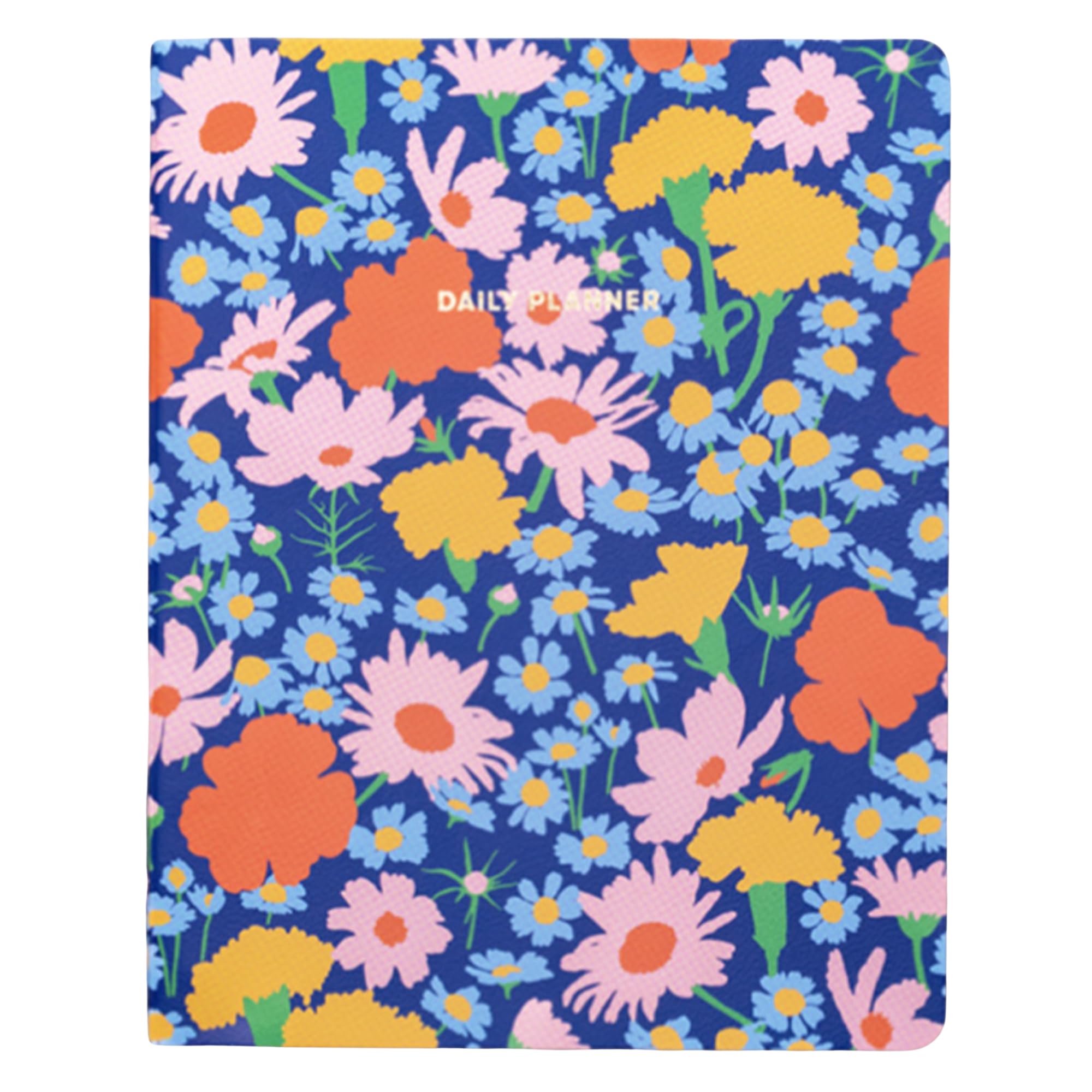 ban.do Undated Daily To Do Planner, Personal Organizer Schedule Planner with Grocery List and Schedule, Blue Floral