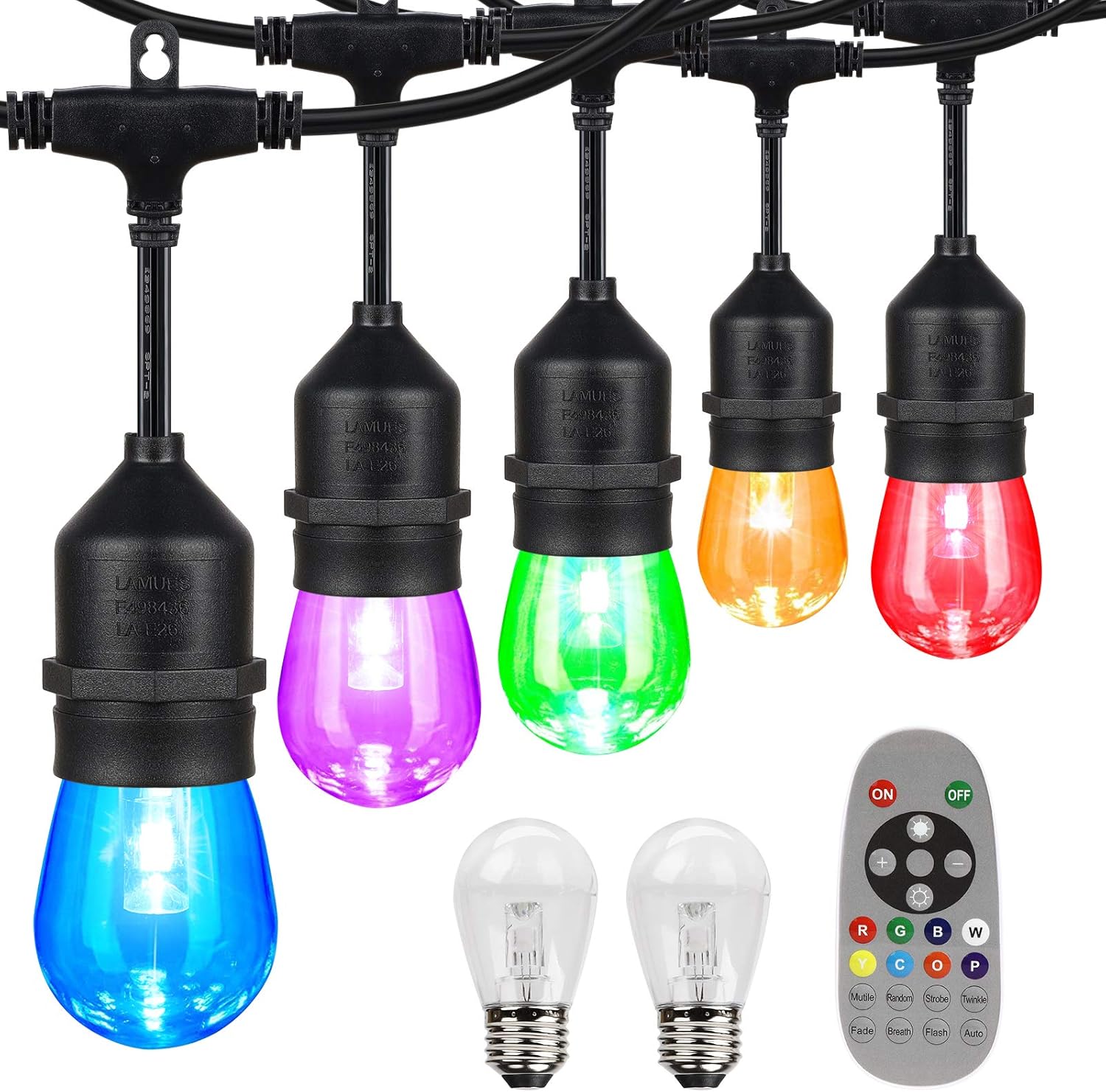 Bеѕt Cуbеr Dеаlѕ 🔥 iMartine Outdoor Led String Lights Color Changing Patio Lights 48FT Waterproof RGB Dimmable Backyard Light 15+2 Shatterproof Edison Bulbs with Remote, for Cafe Party Garden Indoor Bеѕt Cуbеr Dеаlѕ 🔥 iMartine Outdoor Led String Lights Color Changing Patio Lights 48FT Waterproof RGB Dimmable Backyard Light 15+2 Shatterproof Edison Bulbs with Remote, for Cafe Party Garden Indoor