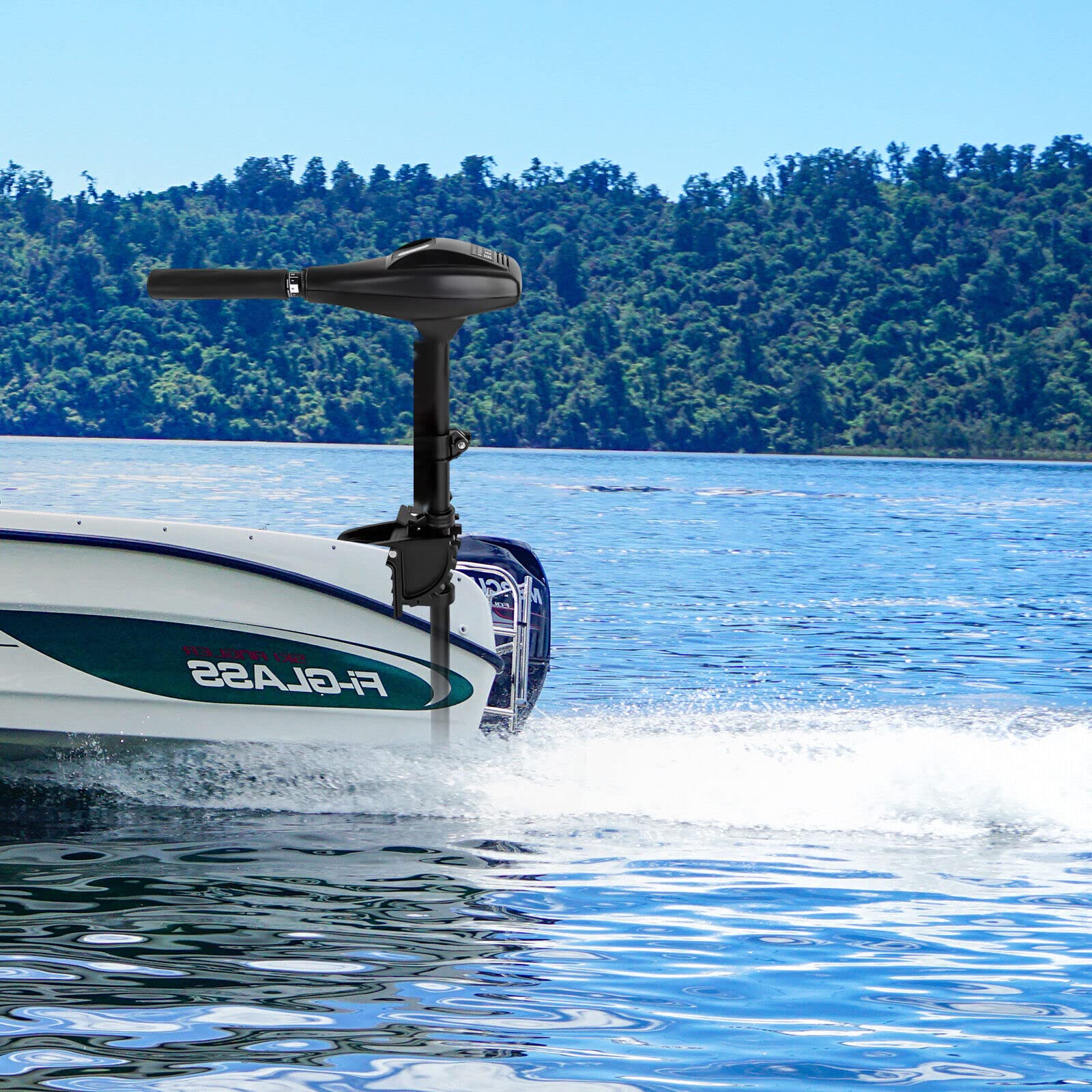 58LBS Motor de barco de motor eléctrico Motor de pesca por curricán Bote inflable Pound Thrust Water Sal Motor