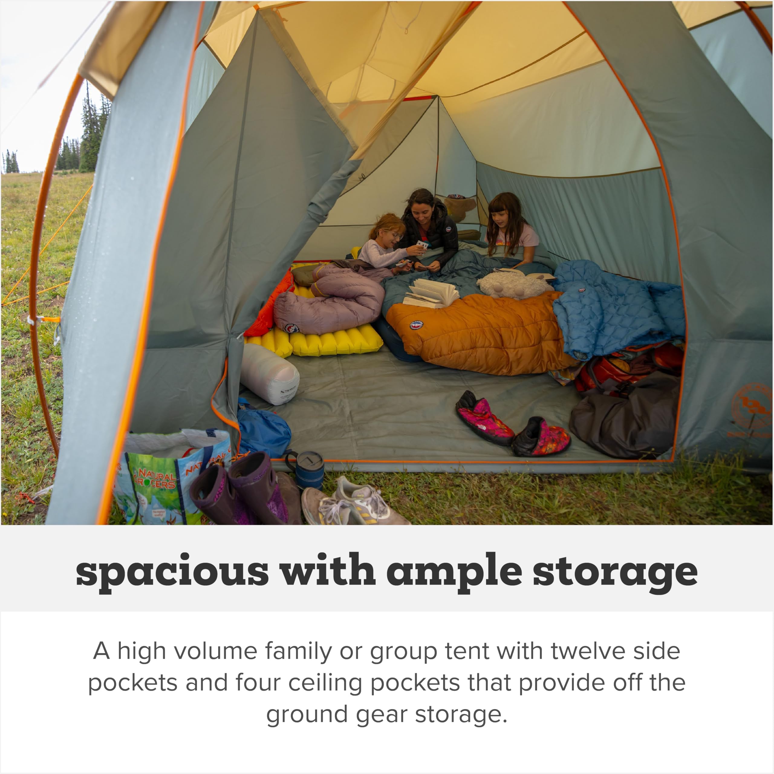 Big Agnes Bunk House - Large 3-Season Family Tent | Spacious 3-season tent with waterproof protection, quick setup, mesh ceiling and oversized vestibule