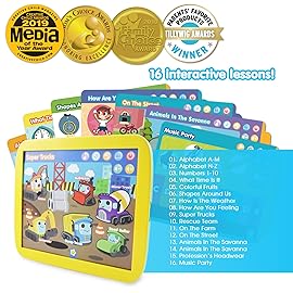 BEST LEARNING INNO PAD Smart Fun Lessons - Educational Tablet Toy to Learn Alphabet, Numbers, Colors, Shapes, Animals, Transport for Toddlers Ages 2 to 5 Years Old | Educational Birthday Gift