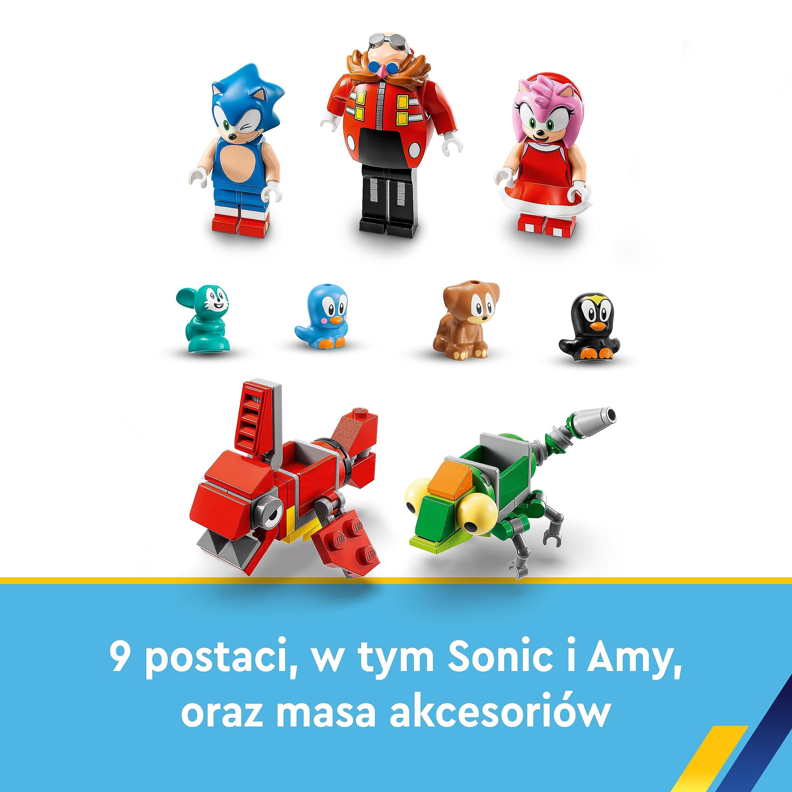 LEGO 76994 Sonic the Hedgehog Sonic — wyzwanie z pętlą w Green Hill, zestaw, gra do zbudowania dla dzieci, chłopców i dziewczynek, z 9 postaciami, w tym figurką Dr. Eggman i figurką Amy