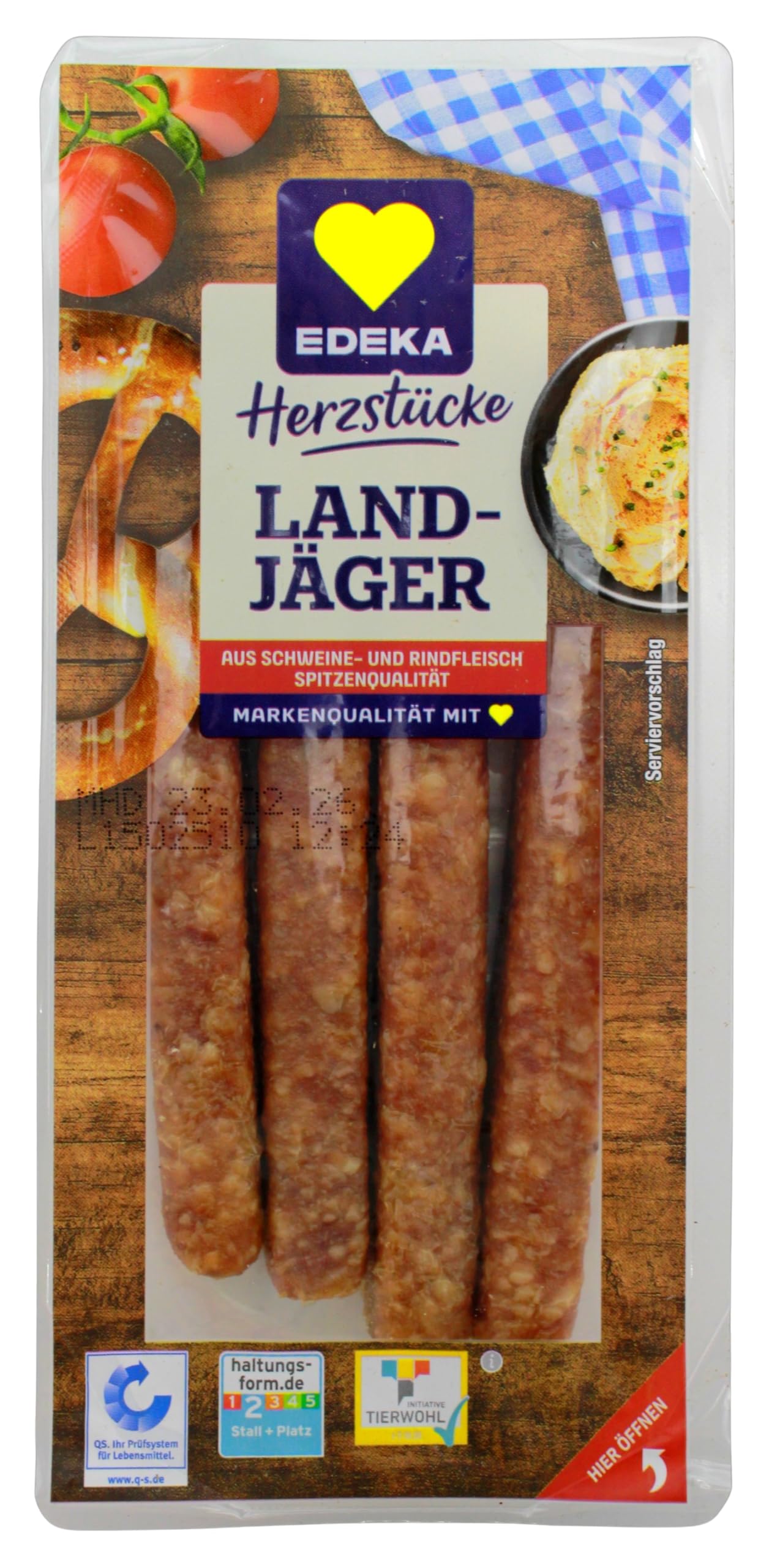 Herzstücke Landjäger Salami, 7er Pack (7 x 160g)
