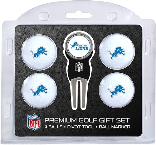 Vista 21 de Team Golf NFL - Pelotas de golf de tamaño reglamentario (4 unidades) y herramienta Divot con marcador magnético extraíble de doble cara