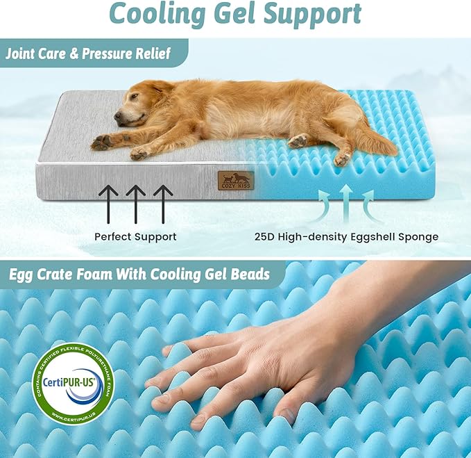 Colchoneta para Perro Mediana 76x51x8 cm Refrescante y Ortop miniatura 3