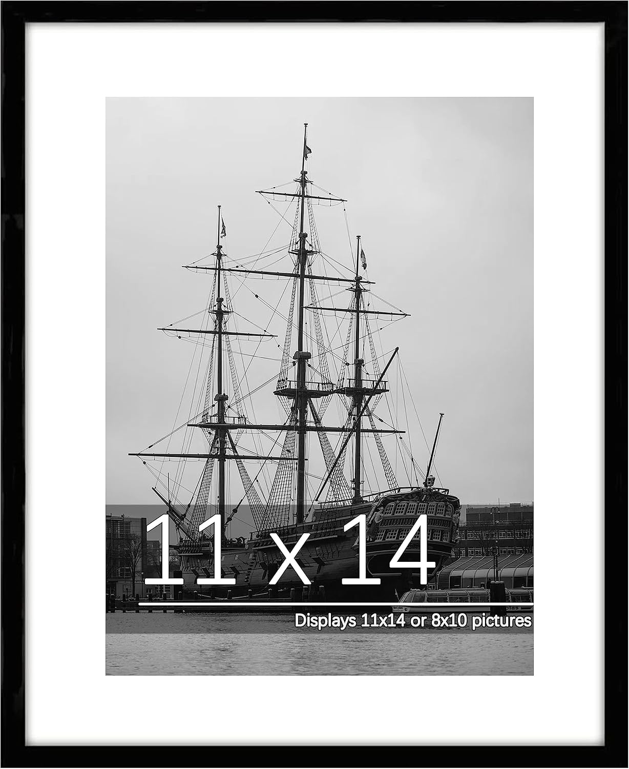 PEALSN 11×14 Black Picture Frame for Wall Mounting