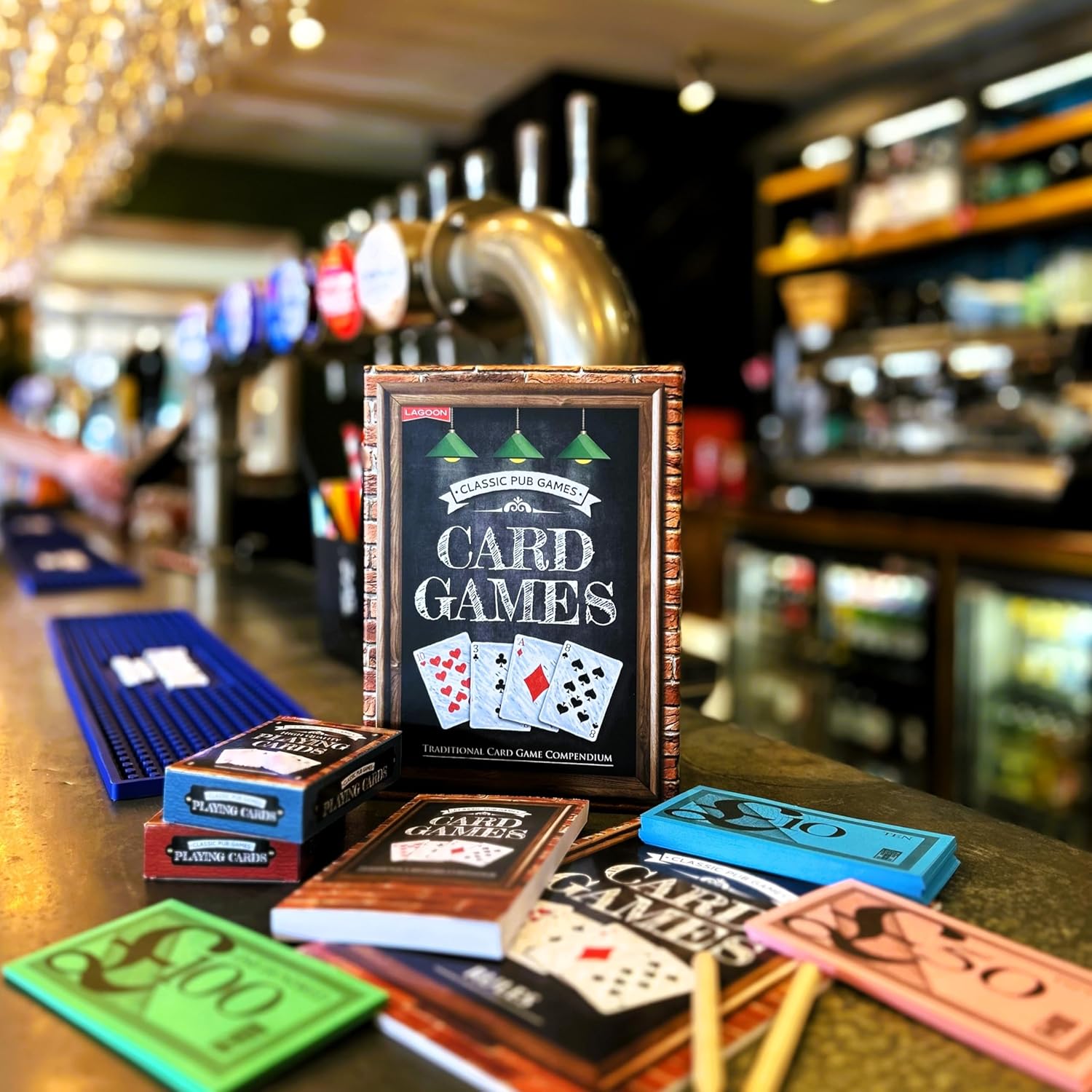 Lagoon Classic Pub Card Games Compendium, 50 Traditional Games, 2+ Players, Age 14+