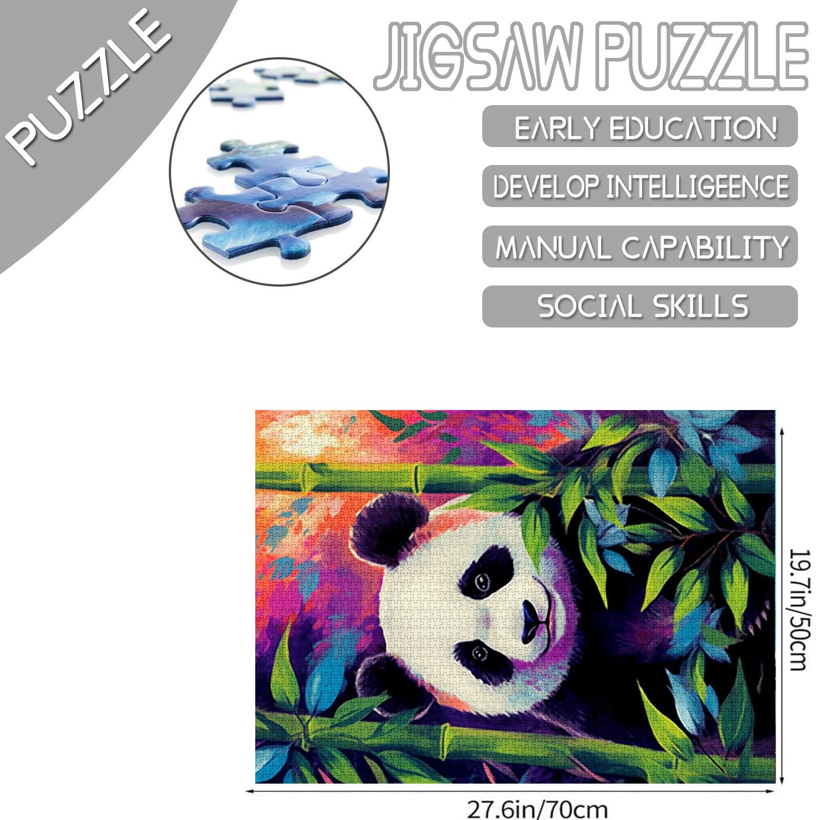 Amazon.com: Bamboo Panda Jigsaw Puzzles for Adults 1000 Pieces