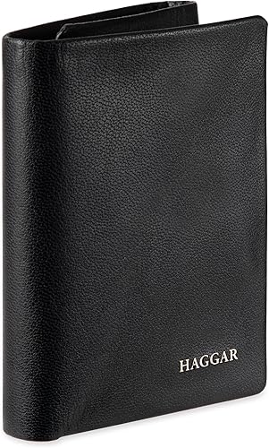 Miniatura 2 de Haggar Billetera triple RFID de cuero para hombre