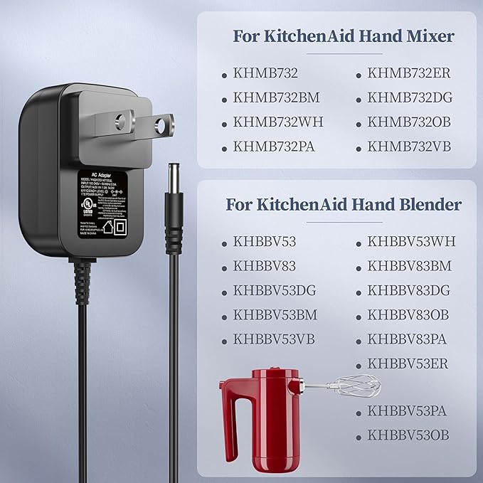 Cargador 14V para licuadora KitchenAid KHMB732 KHBBV53 KHBBV83 miniatura 4
