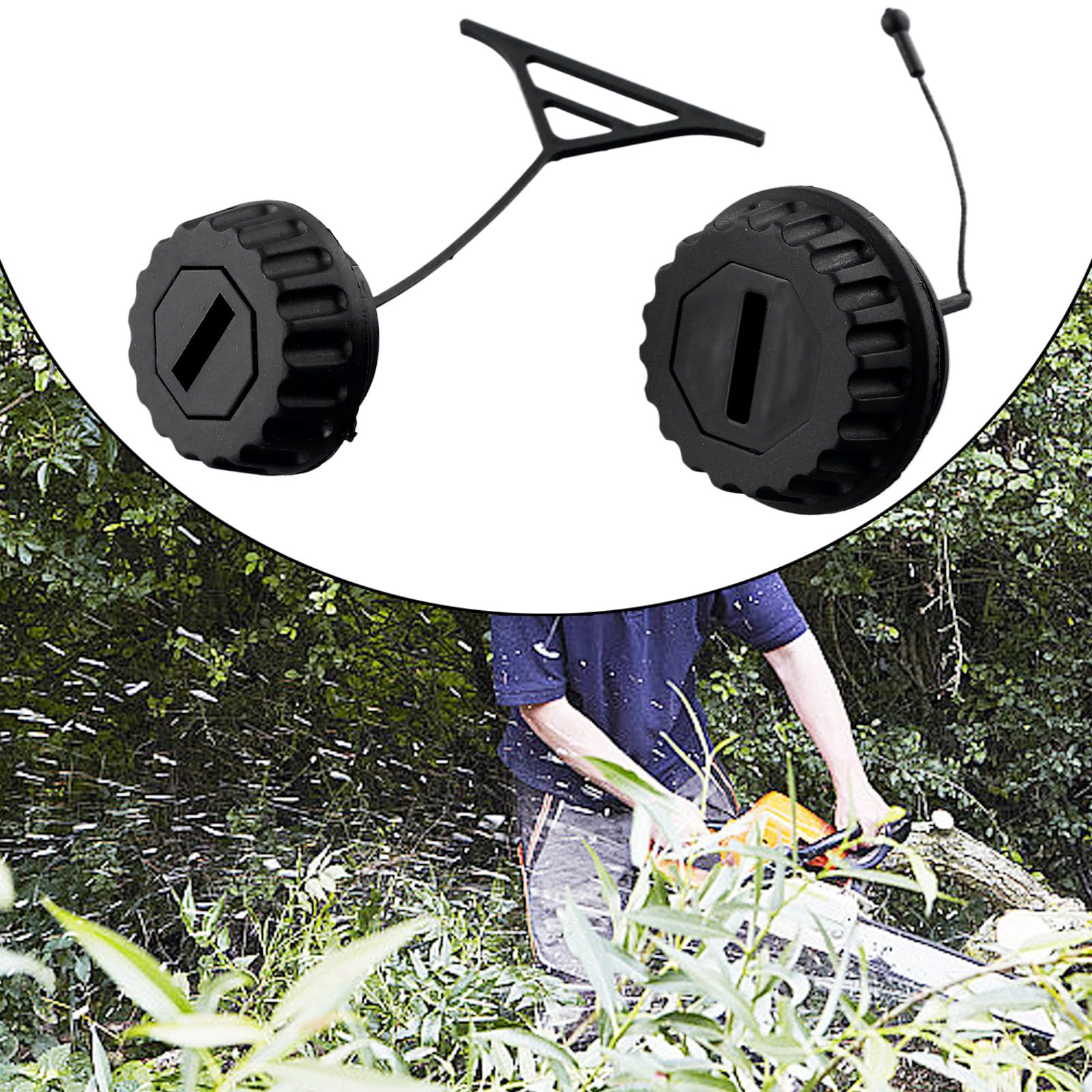2x Tankdeckel + Öldeckel Für STIHL Kettensägen – 020, 021, 023, 025, 026, 028, 034, 036, 038