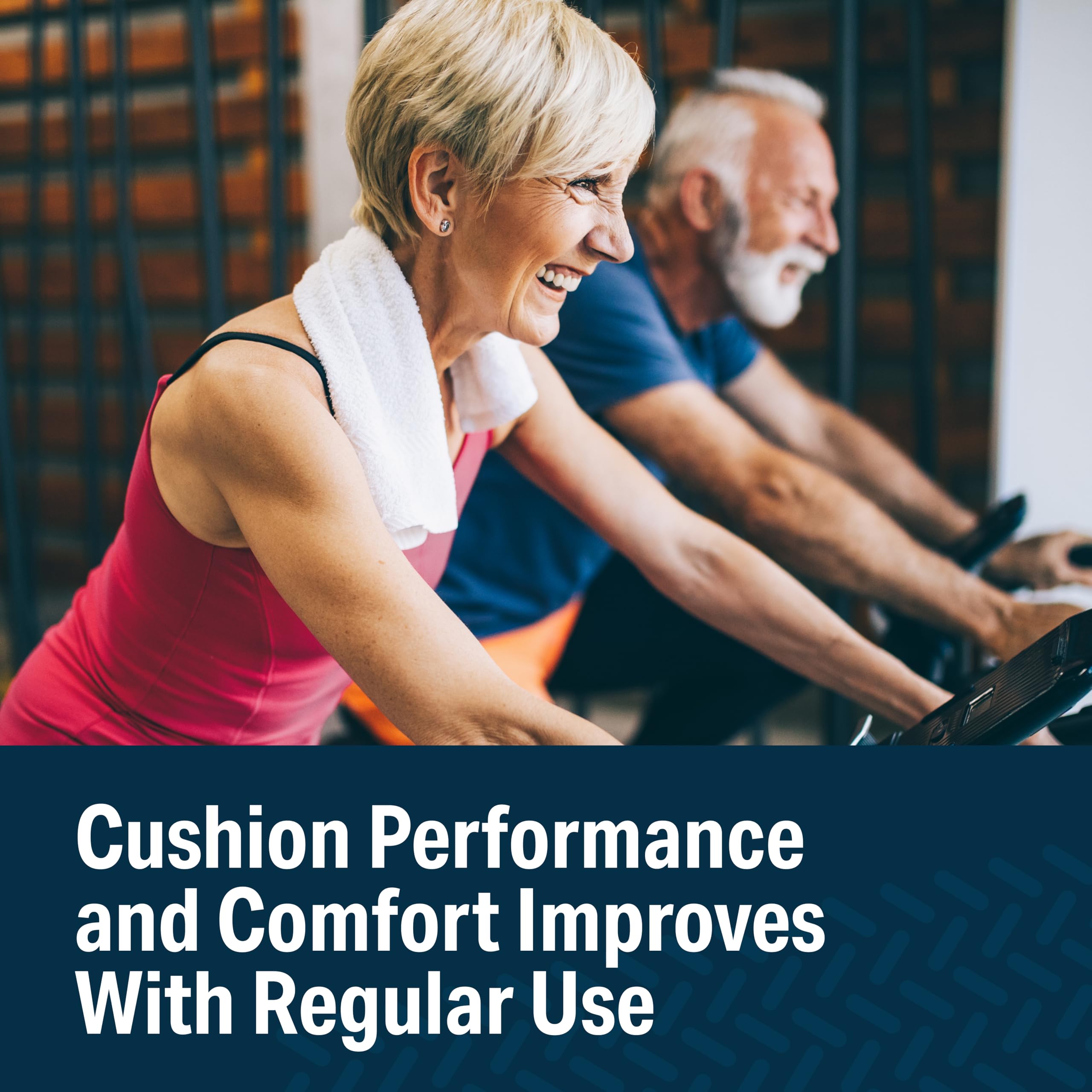 Bikeroo Extra Wide Replacement Saddle - Fits Indoor & Outdoor Bicycles - Steel Spring & Elastomer Suspension - Center Cutout - Memory Foam - Outdoor