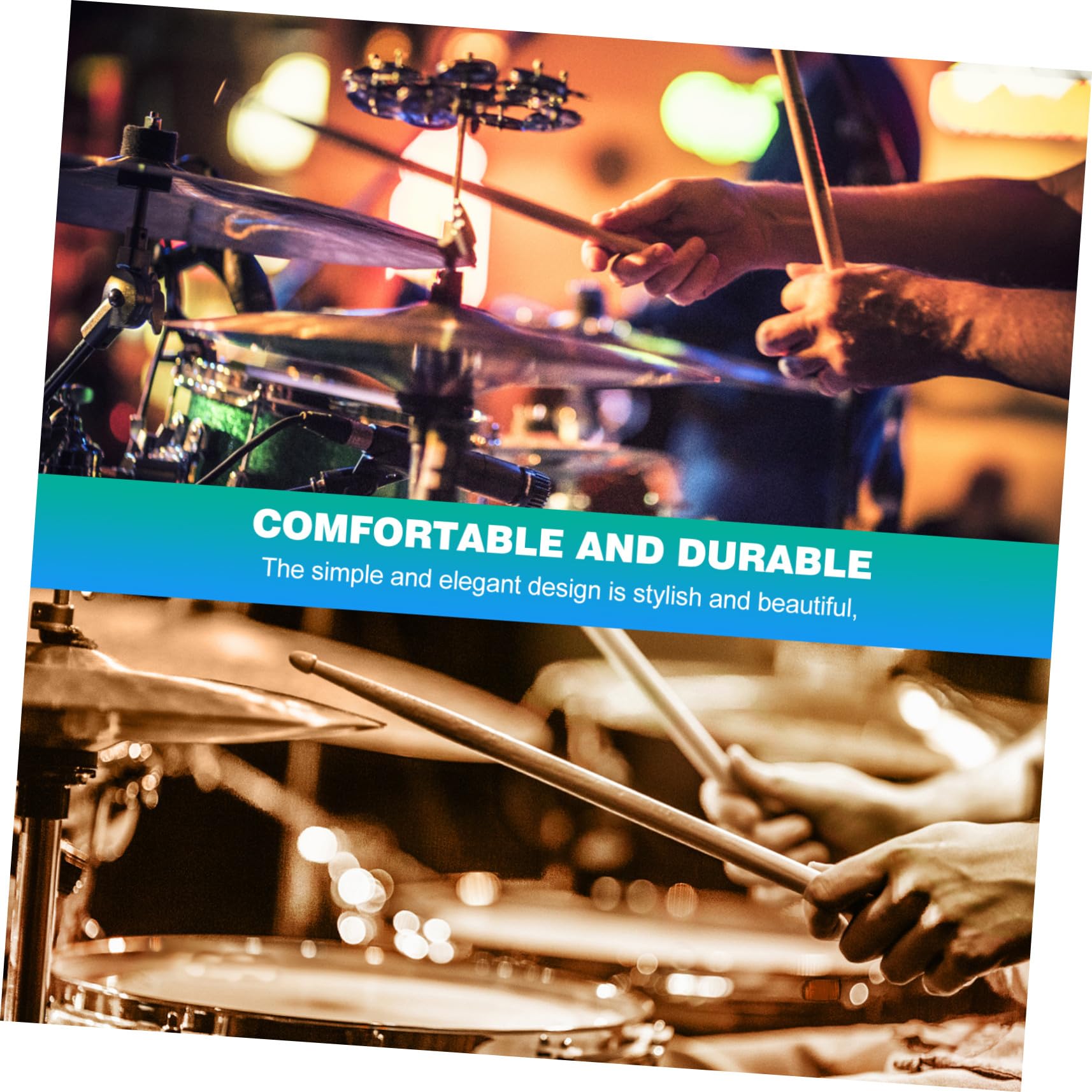 20 Stück Teiliges Ahornholz Drumsticks mit Glatter Oberfläche und Komfortablem Griff Professionelle Schlagzeugstöcke für Musiker Anfänger und Drum Liebhaber Langlebig und