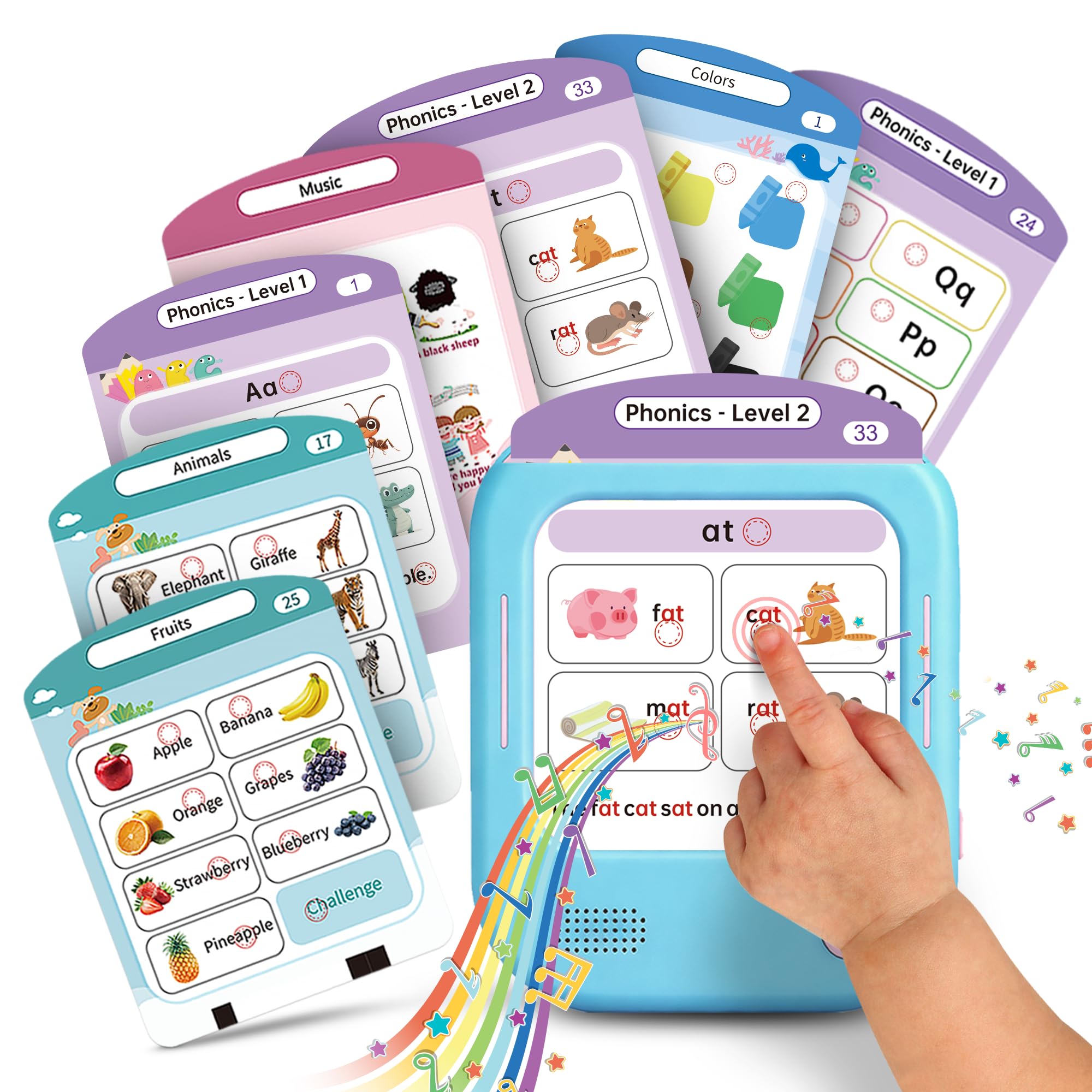 Amazon.com: QuTZ Talking Flash Cards, Phonics Flash Cards, Learn