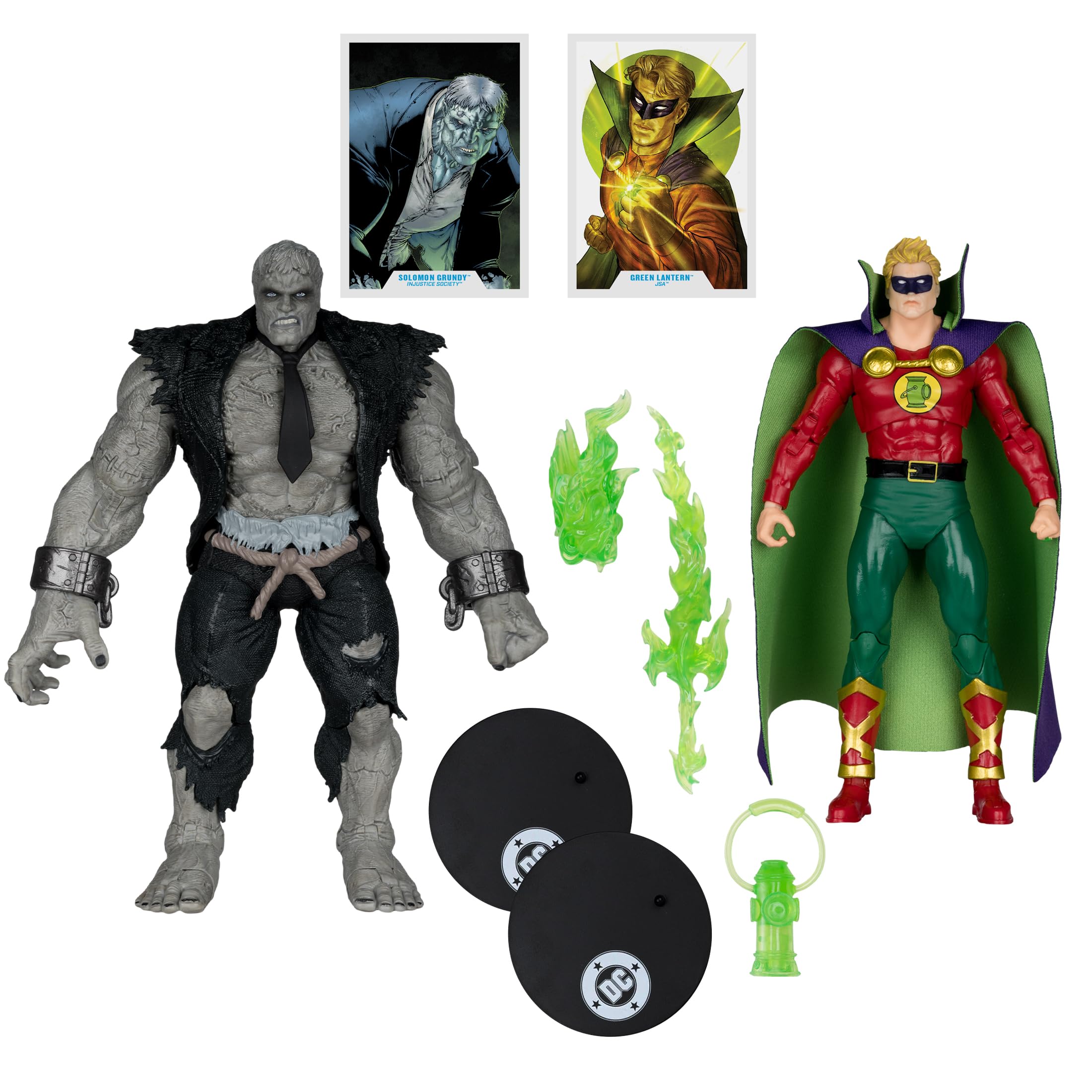 McFarlane Toys - DC Multiverse Solomon Grundy kontra Zielona Latarnia (JSA) figurka 17,8 cm i Mega figurka 2 szt