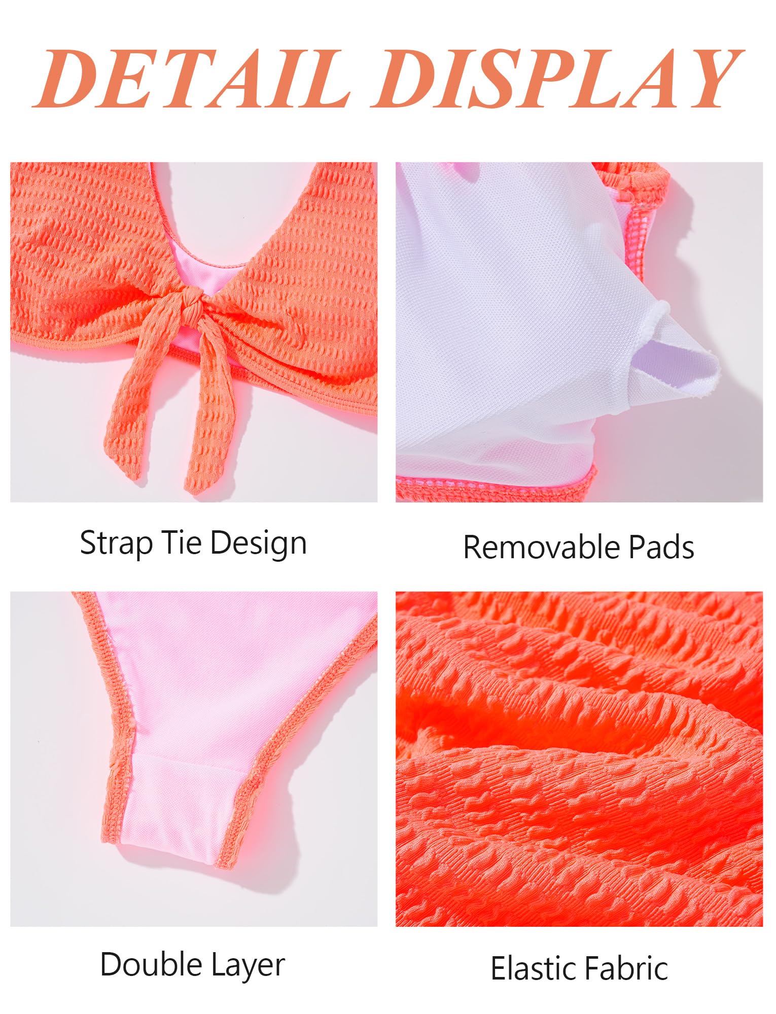 FEOYA Bikinis für Schwangere Hohe Taille V-Ausschnitt Umstand Zweiteiliger Badeanzug Sommer Meer Strand Schwangerschaftsbademode XS-L