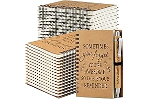 Motivational & Inspirational Gifts for Coworkers Bulk: Yeaqee 50 Set Small Journals Notebooks with Pens