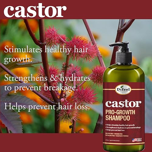 Miniatura 6 de Difeel Juego de 3 piezas de Castor Pro-Growth para el crecimiento del cabello juego de limpieza y tratamiento, incluye champú de 12 onzas,