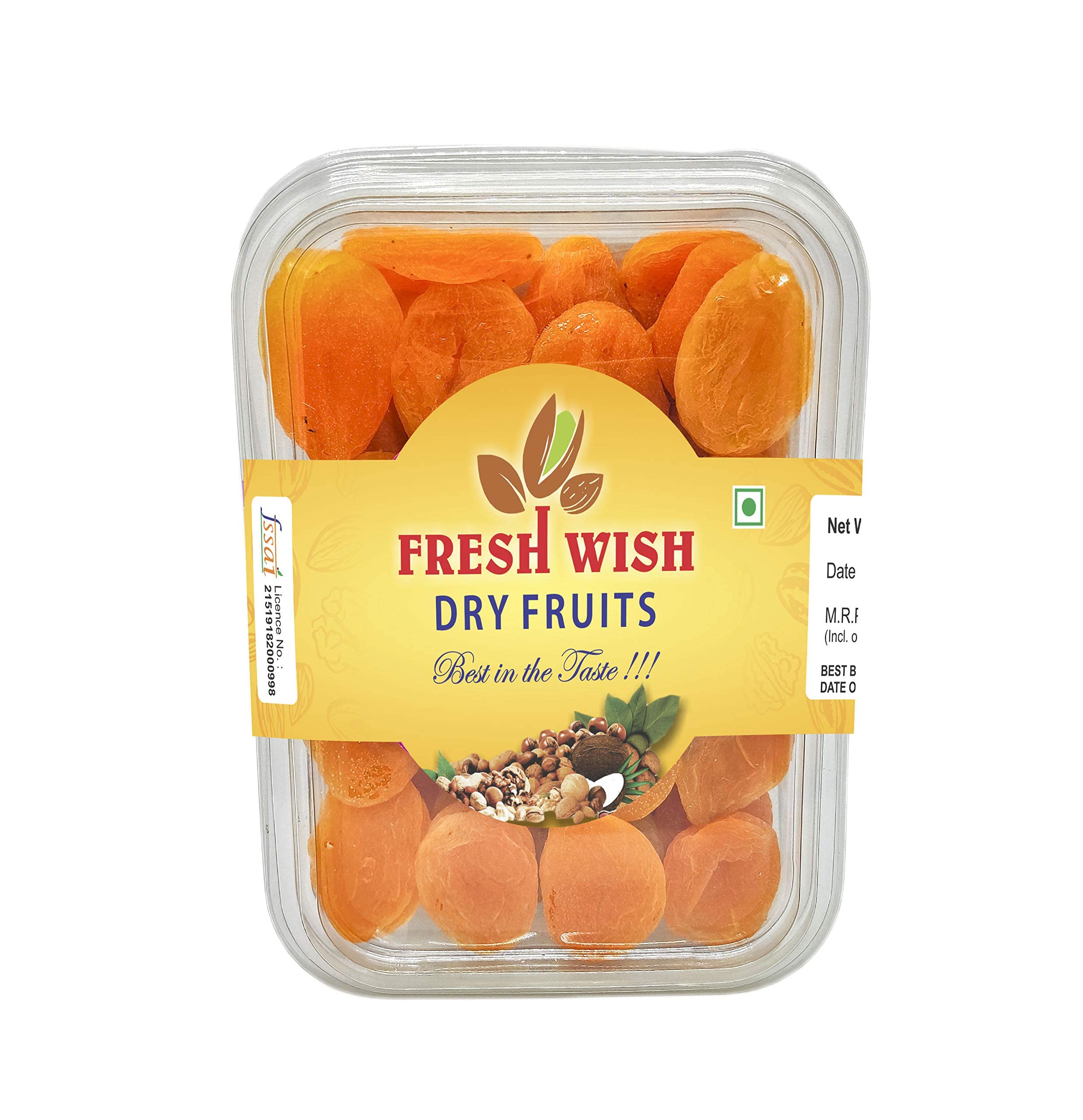 Fresh Wish Dryfruits Dried Turkish Apricots 250 gm (Pack of 1)