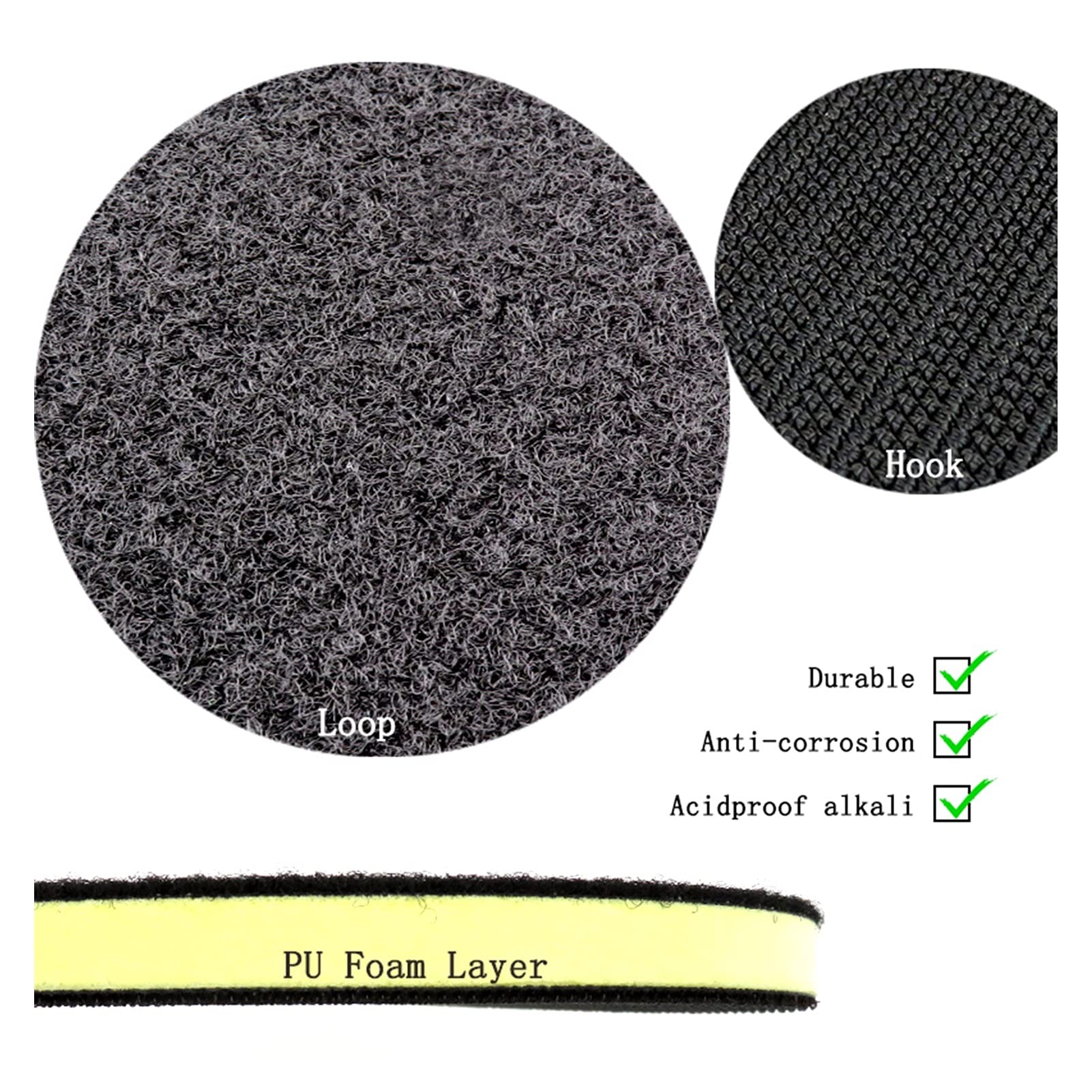 Pad polerski 5 SZTUK 6 cal 150mm PU Pianka Interfejs Pad Podkładka Średni Gęstość Hak i Pętli Sander Liner Polering PAD Części narzędzia