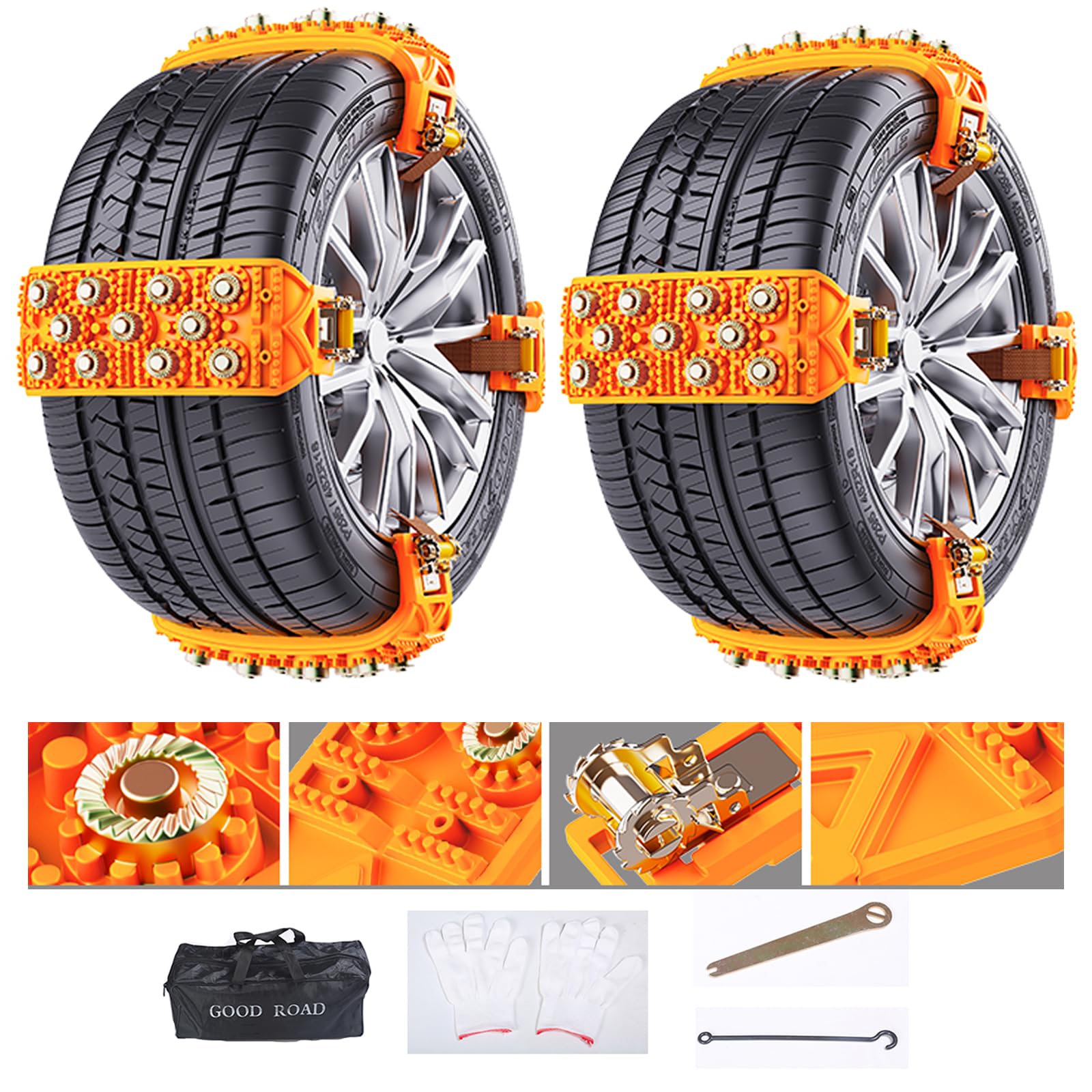 Vemiky TPU Snow Chains (8pcs)