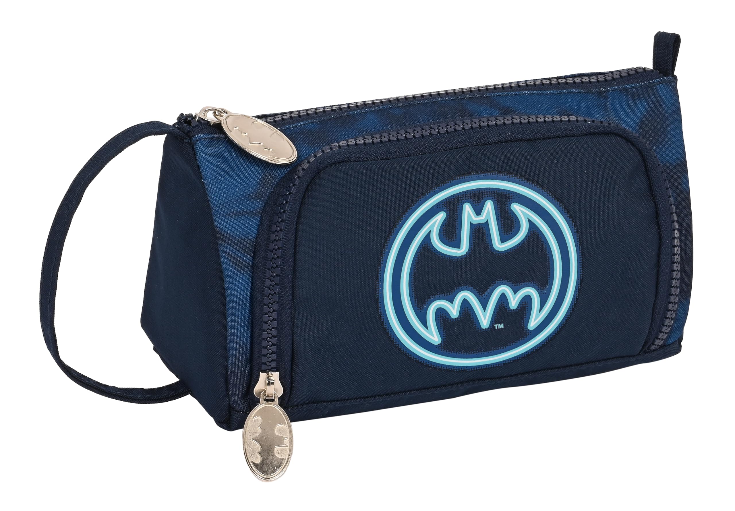 Trousse Scolaire Batman - Fermeture éclair, Compartiment Unique, 21x7x8 Cm, Idéale Enfants, Solide Et Légère - 7