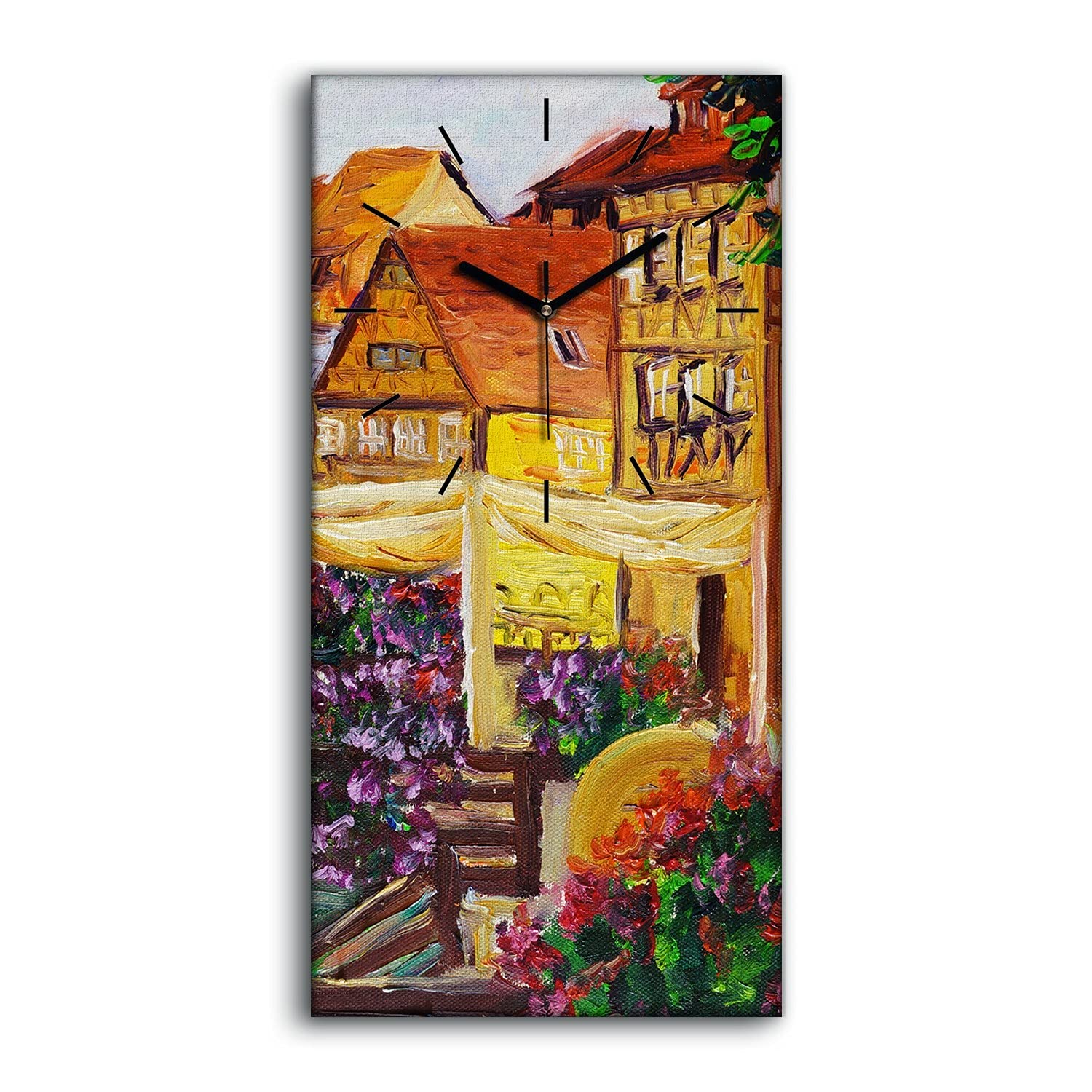 Horloge sur Toile Venise Italie 30x60cm de Coloray pour Salon et Chambre Élégante
