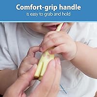 Vista 3 de PAQUETE VIRTUAL: Paquete de cuidado bucal infantil de Dr. Brown's: cepillo de dientes, pasta de dientes y toallitas para dientes y encías para bebés