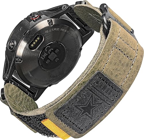 Miniatura 13 de Compatible con la Correa de Reloj Garmin, Correa Deportiva de Nylon Super Resistente con Diseño de Bucle Tejido, Banda de Reemplazo Dura