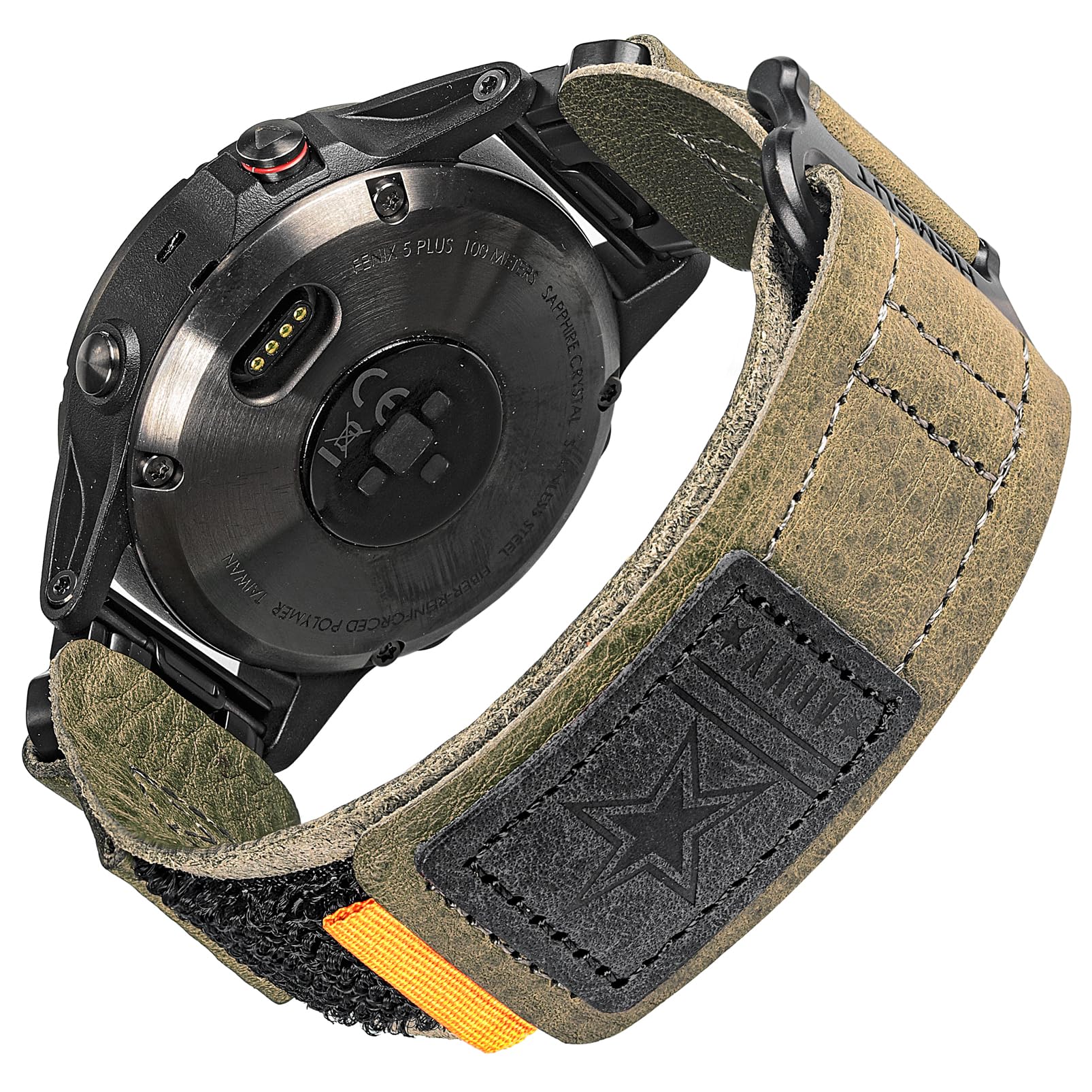 Armband für Garmin,Uhrenarmband Kompatibel mit Garmin superrobustes Nylon-Sportarmband für fēnix/Forerunner/Vivoactive/Approach/MARQ/quatix/D2 Series robustes Ersatzband für Männer