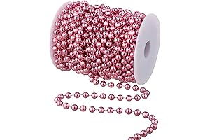 50FT Rose Gold Christmas Tree Beads for Holiday Decor