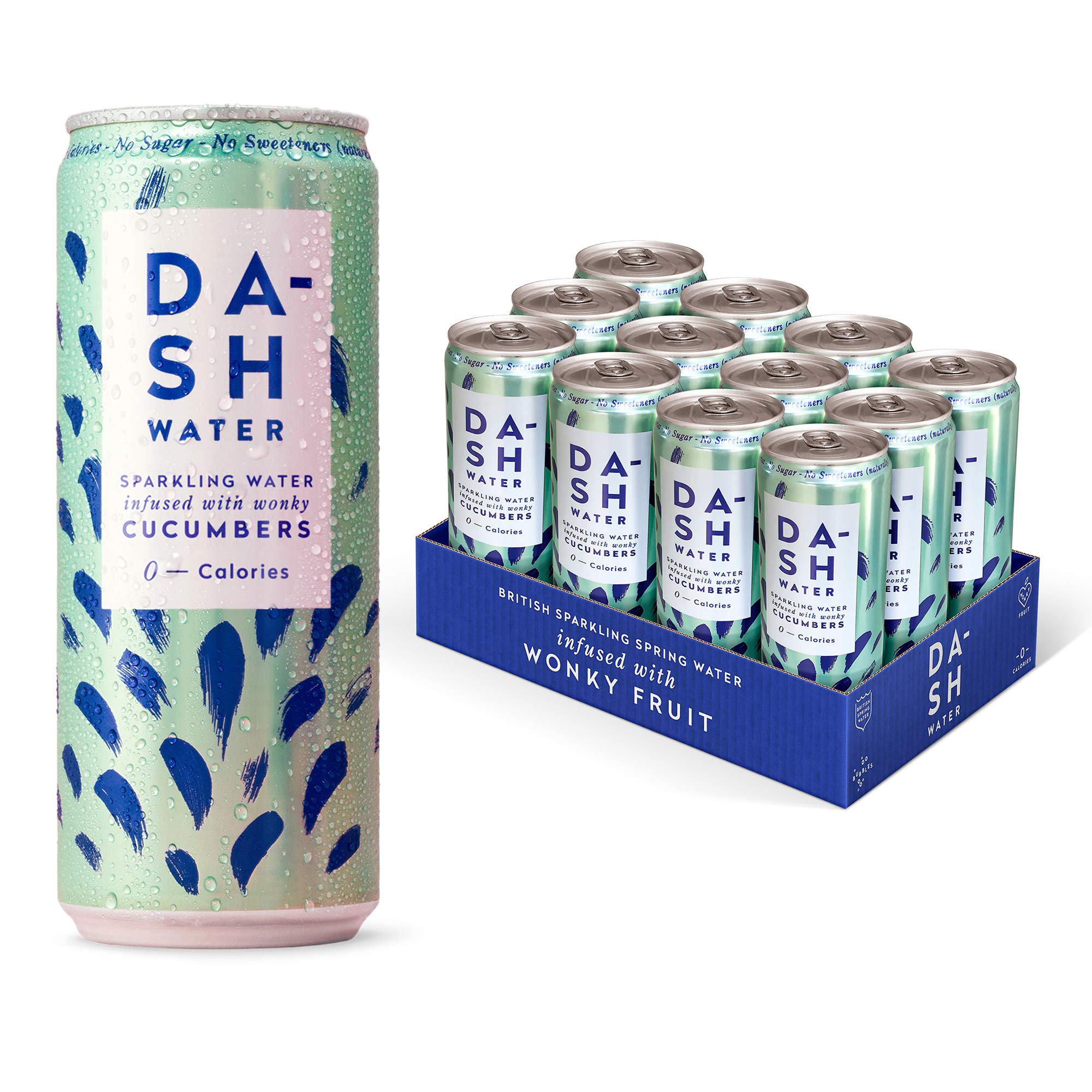 Dash Water Cucumber 12 x Cucumber Flavoured Sparkling Spring Water