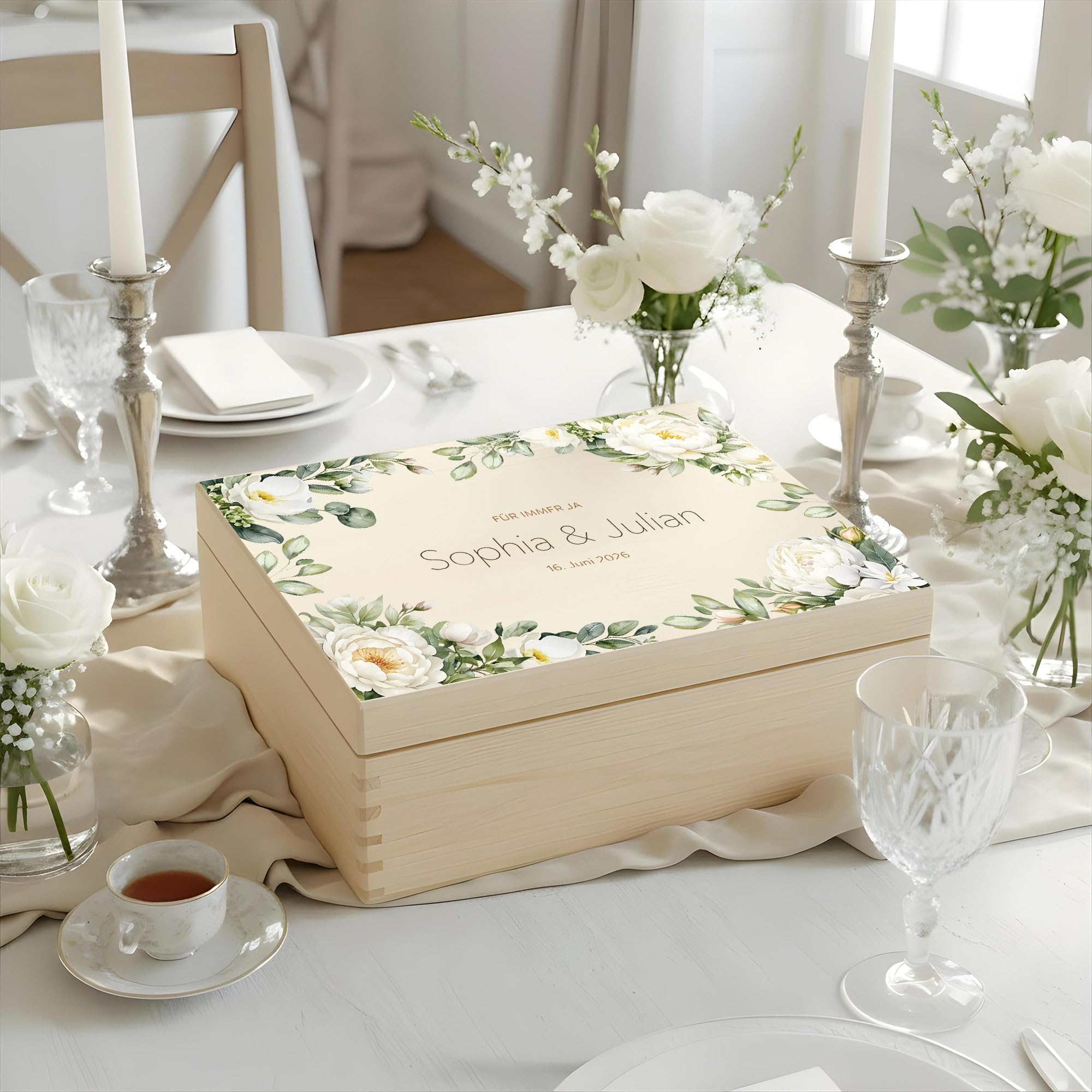 Little Deco personalisierte Erinnerungskiste, Erinnerungsbox, Hochzeit