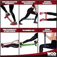 Vista 2 de WODFitters Juego de mini bandas – 5 bandas de resistencia para ejercicio – Bucles de ejercicio – Bandas flexibles de entrenamiento