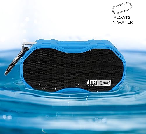 Vista 6 de Altec Lansing Baby Boom XL - Altavoz Bluetooth impermeable, altavoz inalámbrico y portátil para viajes y uso al aire libre, graves profundos y Azul