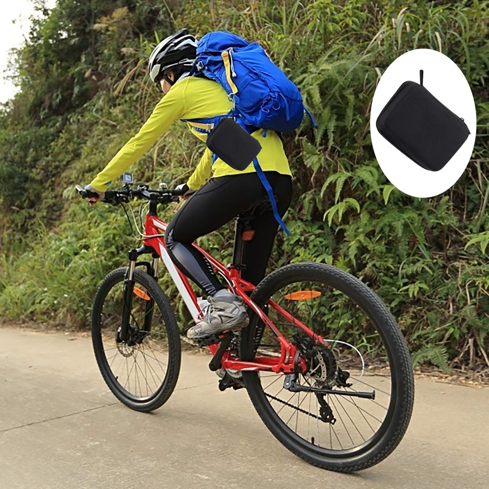 QIMEI-SHOP Etui transportowe i podróżne kompatybilne z GoPro Hero 8/7/6/5/4/3+/3/2 Osmo Action Aparaty i akcesoria Czarny Mały