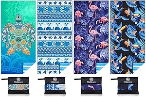 4 Pack Microfiber Lightweight Bogi Towel Sand Free