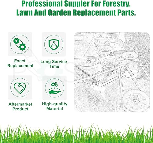 Vista 9 de La polea tensora GY22172 sustituye a la polea tensora GY20067 John Deere GY20067, John Deere GY22172 Polea de accionamiento de la cubierta de 1