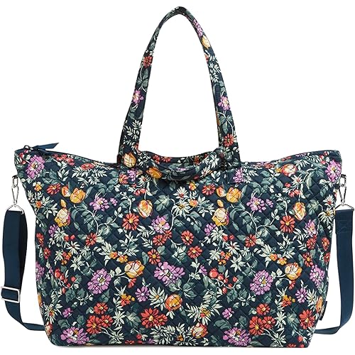 Vera Bradley Women's Cotton Overnight Tote Travel Bag