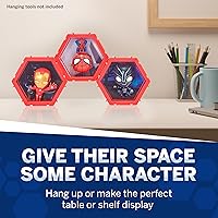 Vista 5 de Wow! PODS 4D Marvel Spiderman - Figura única conectable y coleccionable de Bobblehead, exhibición de pared/estante, figura de Spiderman, juguetes
