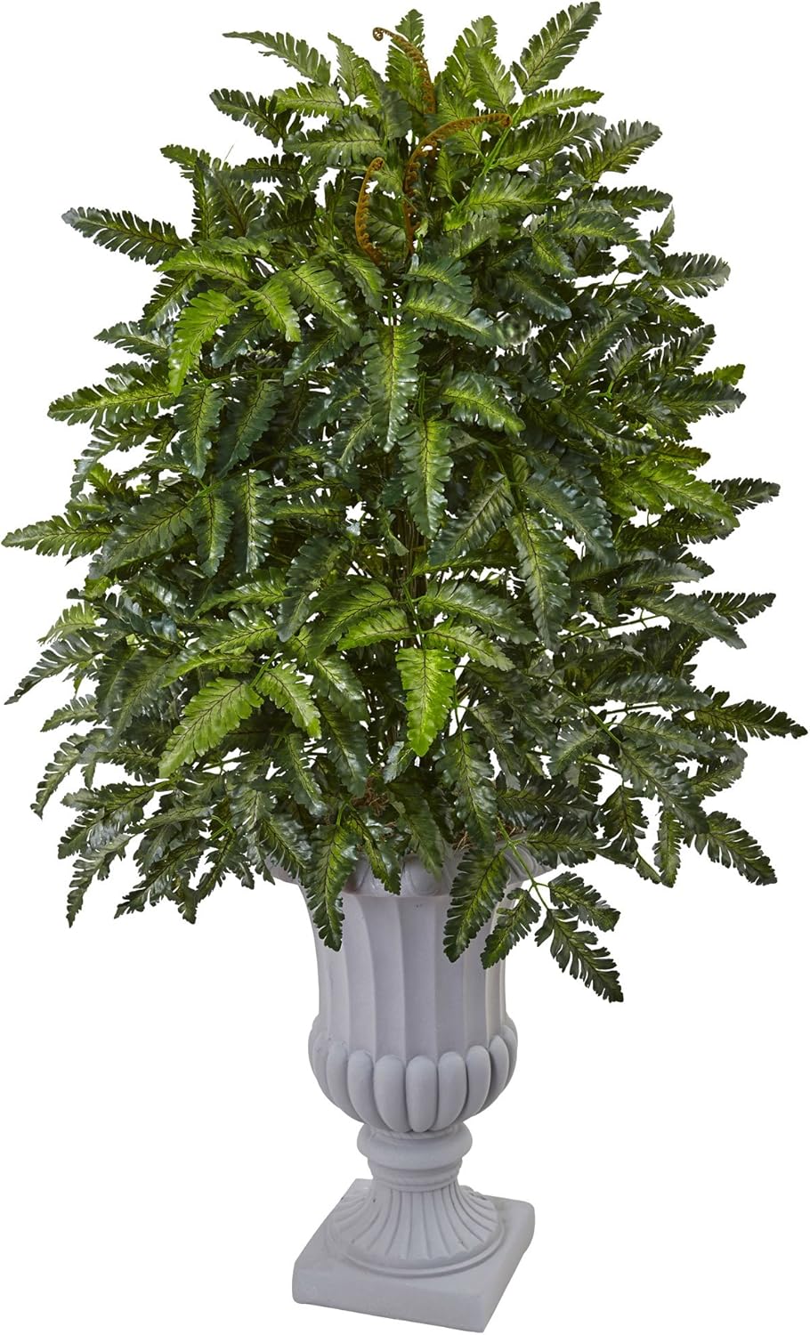 Nearly Natural 33in. Bracken Fern with Decorative Planter
