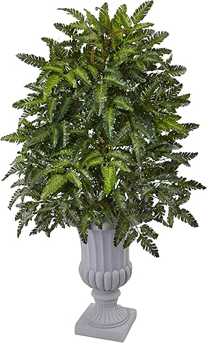 Miniatura 2 de Nearly Natural 6887 Helecho Bracken de 33" con maceta decorativa