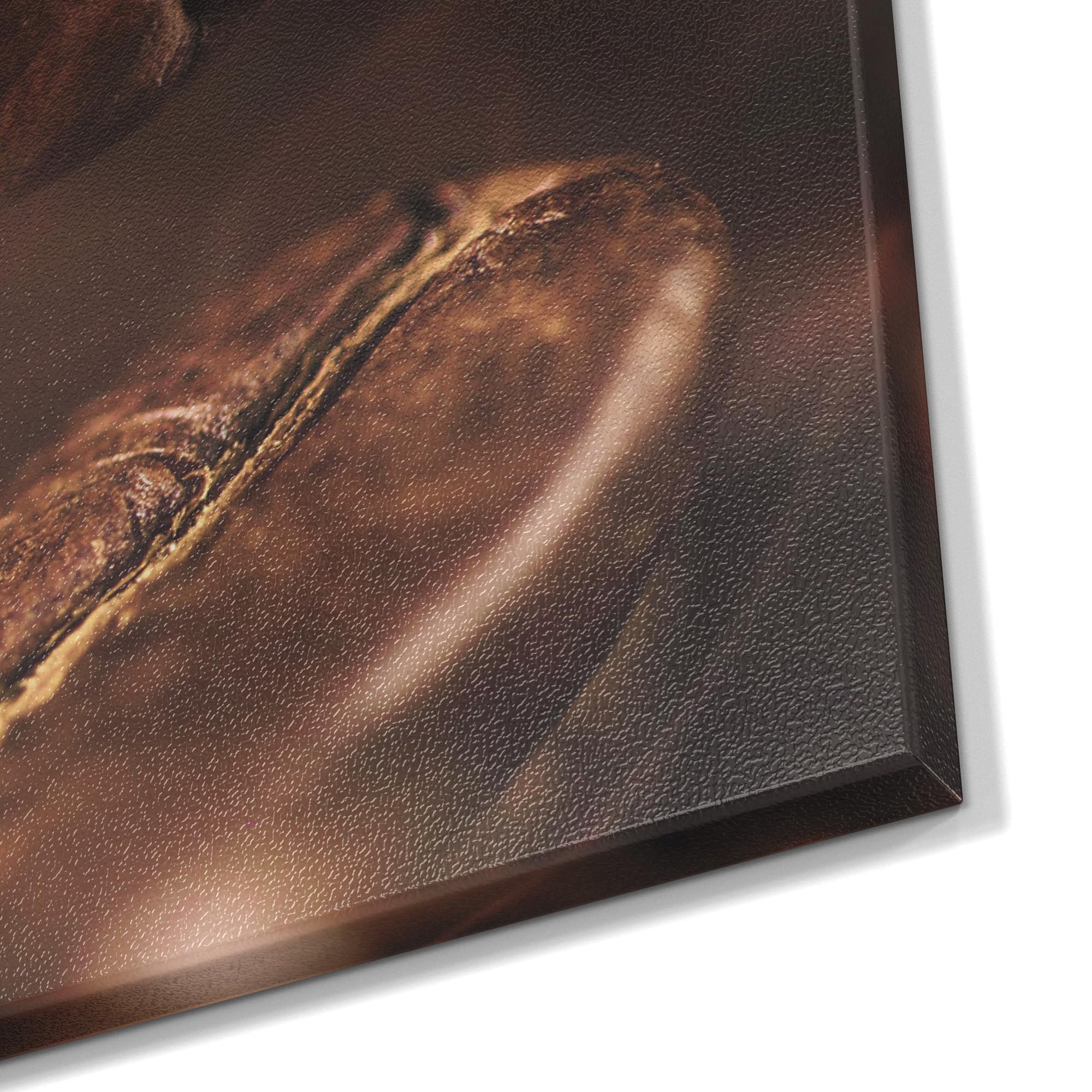 DEQORI Metalowa tablica magnetyczna | wymiary 90 x 60 cm | motyw "Pachnące ziarna kawy" | tablica suchościeralna na wszystkie magnesy | tablica magnetyczna do kuchni i biura | designerska tablica