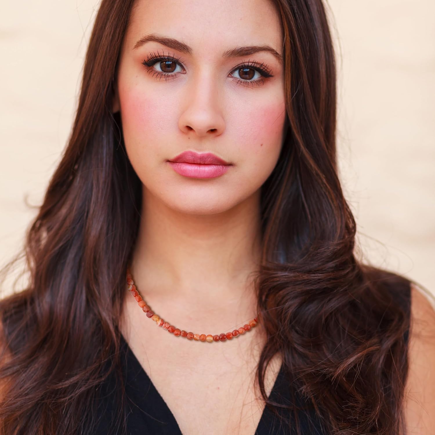 COAI Simple Beaded Necklace, Healing Crystal Necklace for Women - Image 2