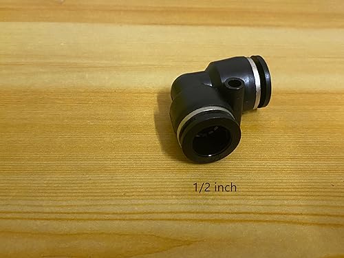 Vista 119 de 5 conectores reductores de tubo de 3 vías en forma de T de 0.394 in x 0.236 in x 0.394 in, empuje rápido para conectar la conexión en T Unión de 4