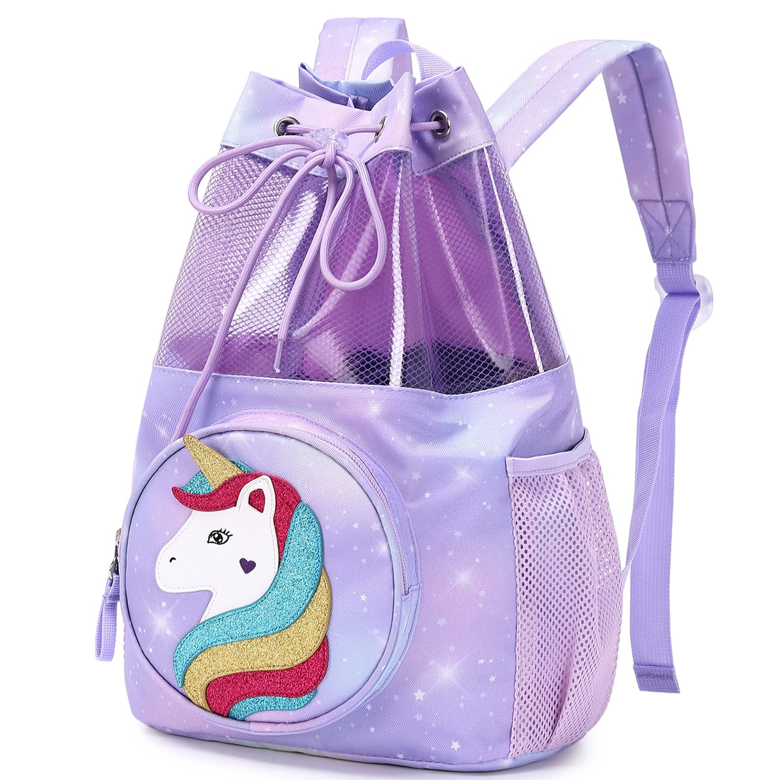 mygreen Drawstring Backpack Gym Cinch Bag for Swim Beach Sports Waterproof for Kids | for Swim, Beach, Sports