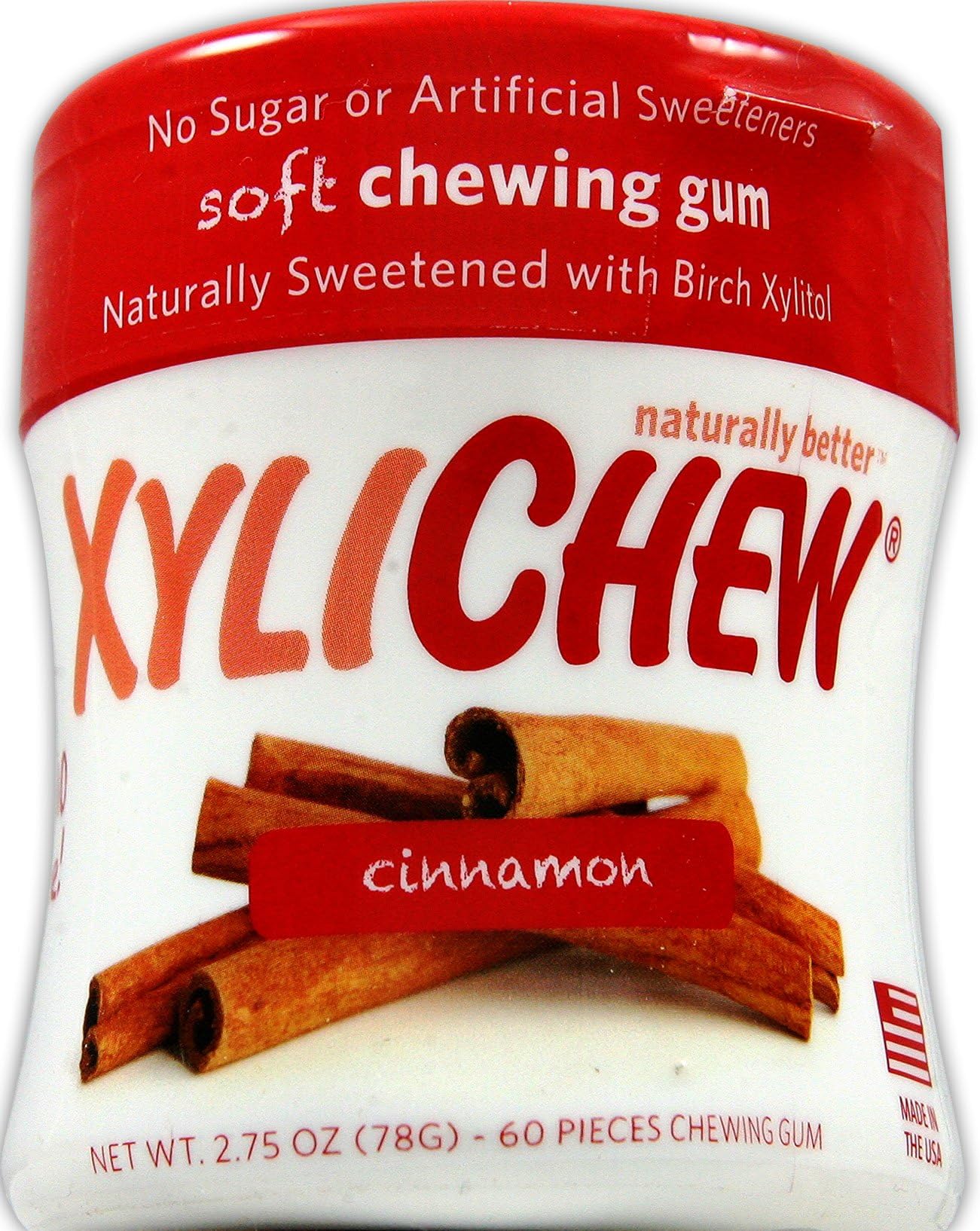 Cinnamon Sugar Free Chewing Gum 60 Count