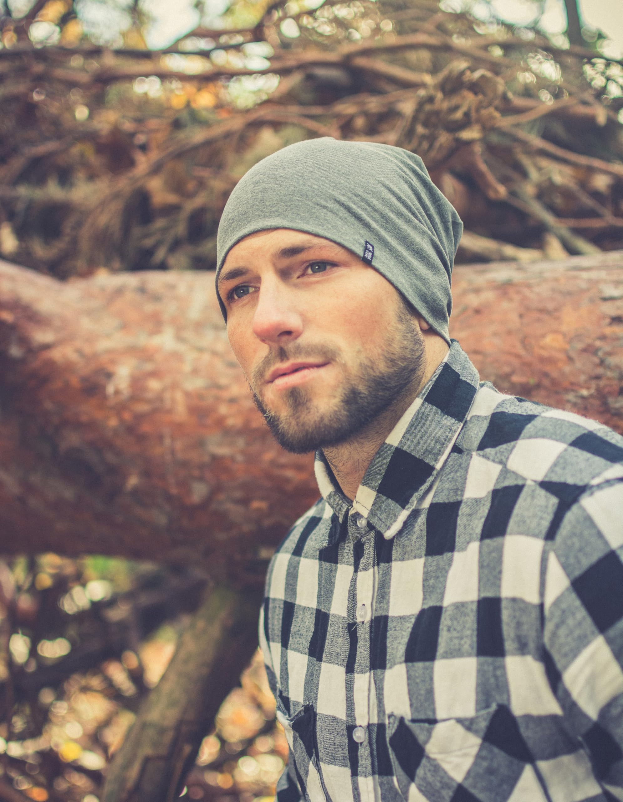 Enter the Complex® Berretto in Jersey Leggero, Uomo e Donna, Slouch Beanie in Cotone, Elasticizzato