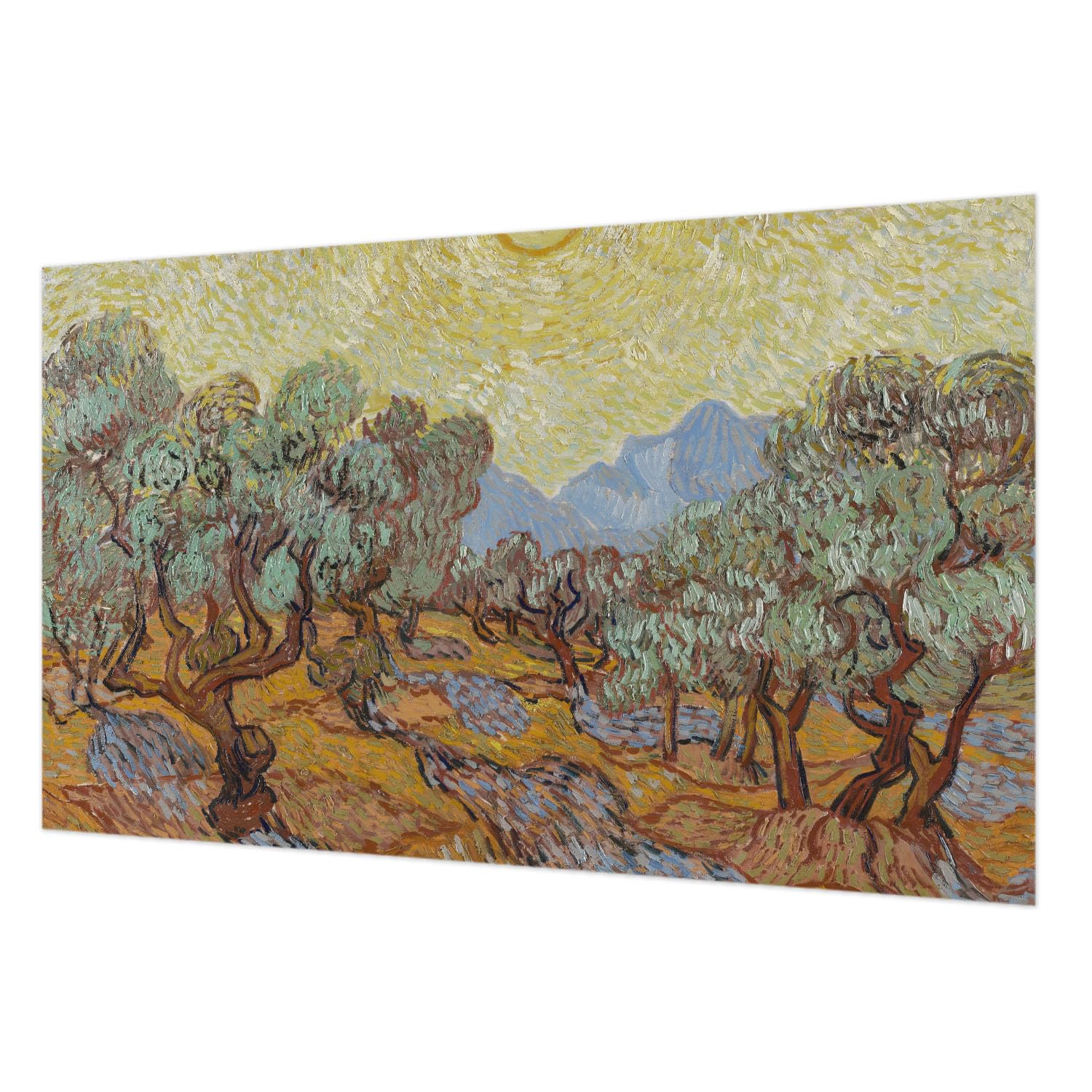 Tapisserie intissée oliviers : décoration murale facile à nettoyer